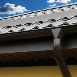 METIGLA n°5 Dakgoot 3m- RAL9005 zwart glanzend