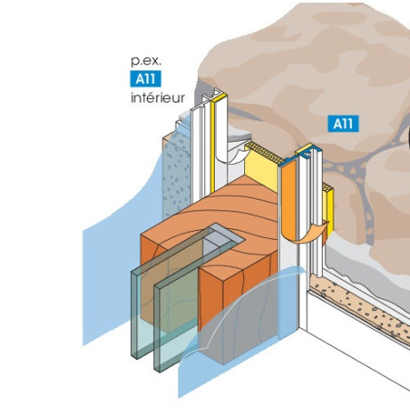 Afwerkprofiel 'APU' A11 MINI 9mmx1.4m 