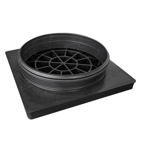 Putdeksel PP 34x34 voor buis diam.315 geurdicht