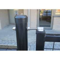 Enkele tuinpoort 100x125cm (BxH) zwart