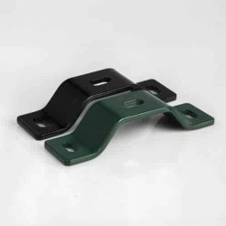 Muurbeugel voor tuinpoort scharnier zwart (per stuk)