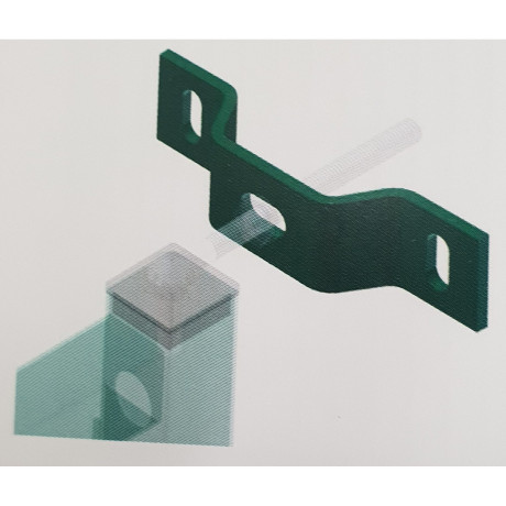 Muurbeugel voor tuinpoort scharnier groen (per stuk)