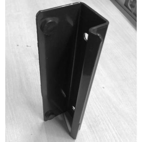 Slotvanger IJZER voor muur zwart