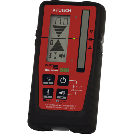 FUTECH Para DS rotatielaser Rood + Quattro MM + Statief 330cm + Meetlat 240cm FUTECH Para DS rotatielaser Rood + Quattro MM + Statief 330cm + Meetlat 240cm