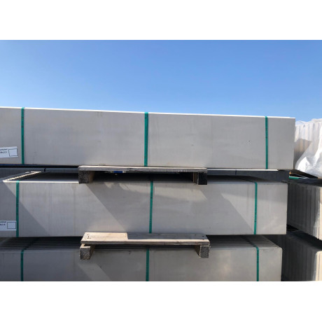 Betonplaat 200x36cm glad grijs