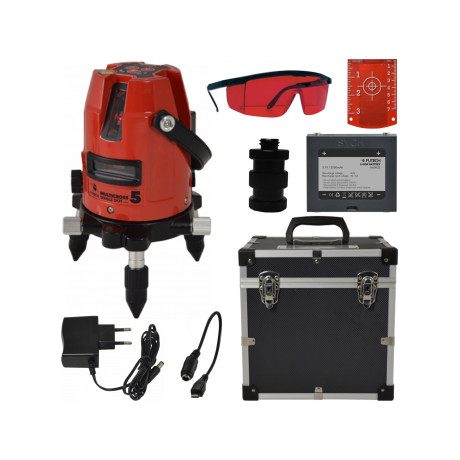 FUTECH MC5 SD kruislijnlaser Rood FUTECH MC5 SD kruislijnlaser Rood