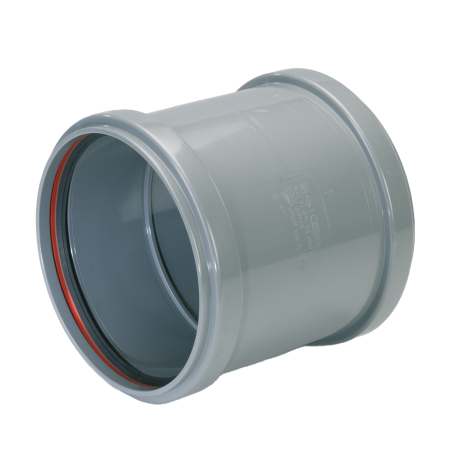 PVC grijs benor steekmof dia.110
