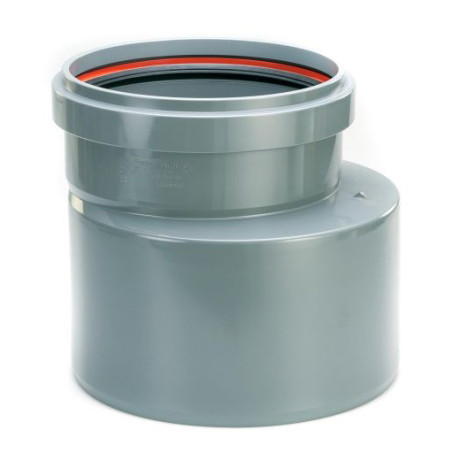 PVC grijs benor verloop dia.125/110 1 mof