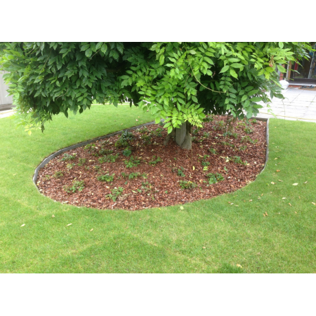 Boordsteen fijne boord buigbaar 100x30x3-1,5cm grijs