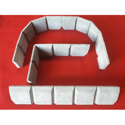 Boordsteen fijne boord buigbaar 100x15x3-1,5cm grijs