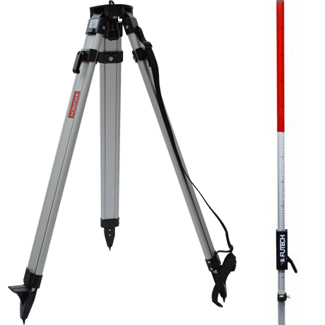 FUTECH Statief Light Duty 165cm - 5/8" + Lasermeetlat 240cm