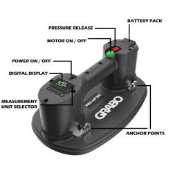Grabo PRO - Lifter 20 elektrische vacuümhandzuiger Grabo PRO - Lifter 20 elektrische vacuümhandzuiger