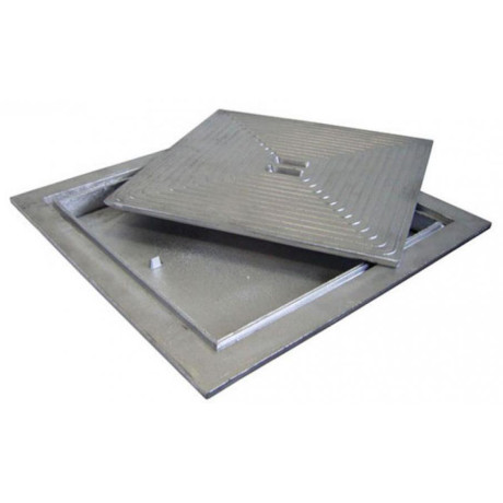 Putdeksel aluminium dubbel 80x80