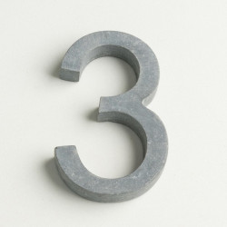 Cijfer voor brievenbus in arduin 12cm