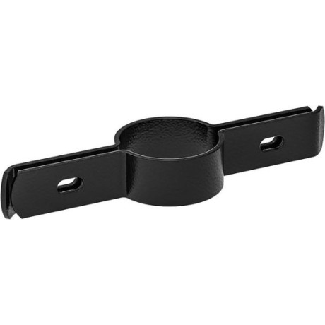 Paneelbeugel voor ronde 'tussen'paal zwart (2 enkele stuks)