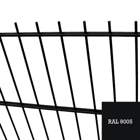 Paneel 2D 8/6/8 - 1.20mx2.5m zwart