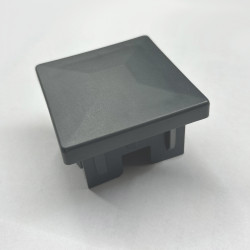 Vierkante paaldop 60/60 antraciet