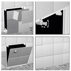 SEMIN inspectieluik badkader 'RUG' - 30x30