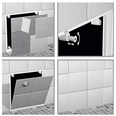 SEMIN inspectieluik badkader 'RUG' - 30x30