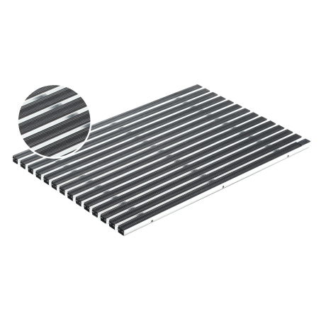 ACO CleanBox vloermat rubberstroken 60x60cm ACO CleanBox vloermat rubberstroken 60x60cm
