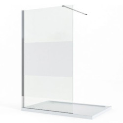 Douchewand 90x200cm 8mm nano-glas matte strook