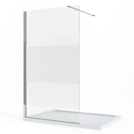Douchewand 160x200cm 8mm nano-glas matte strook