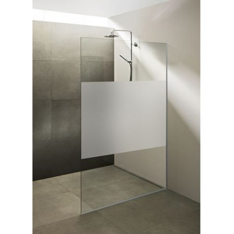 Douchewand 100x200cm 8mm nano-glas matte strook
