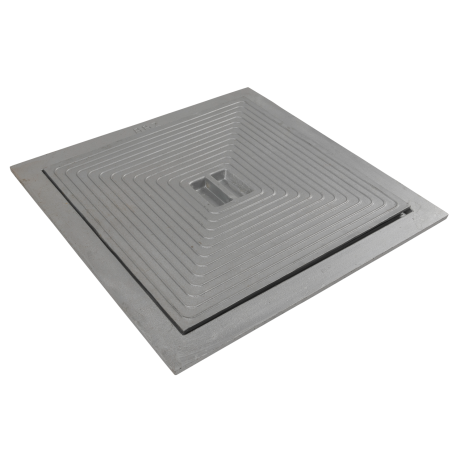 Putdeksel aluminium enkel 30x30