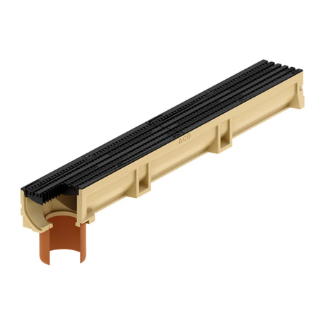 ACO Euroline 100 Microgrip rooster + uitloop