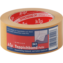 Kip 341-22 tapijttape dubbelzijdig kleven 50mmx25m Kip 341-22 tapijttape dubbelzijdig kleven 50mmx25m