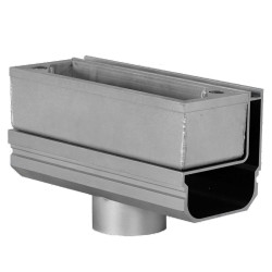 L&S ALU side drain 75 inspectie verticaal Ø75 0,25m