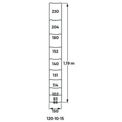 Schapendraad zwaar 1.2m x 50m 10/15 draad 3.0x3.7mm