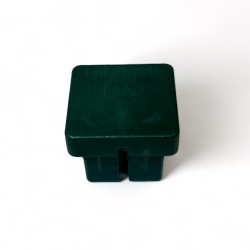 Poort scharnierdop PVC groen