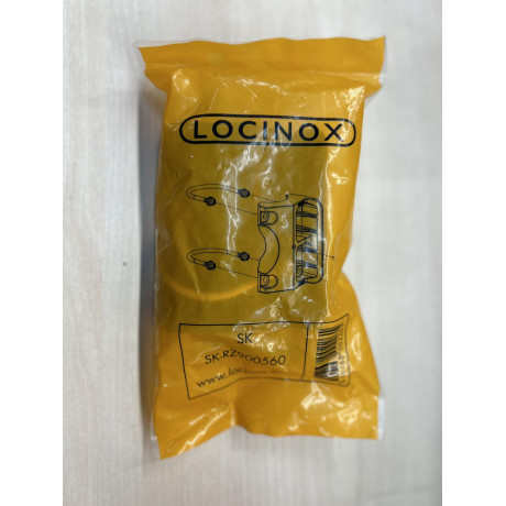 Slotvanger met 2 beugels (voor paal diam.60mm) zwart