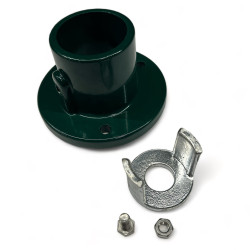 Voetplaat diam.60 inclusief bouten groen