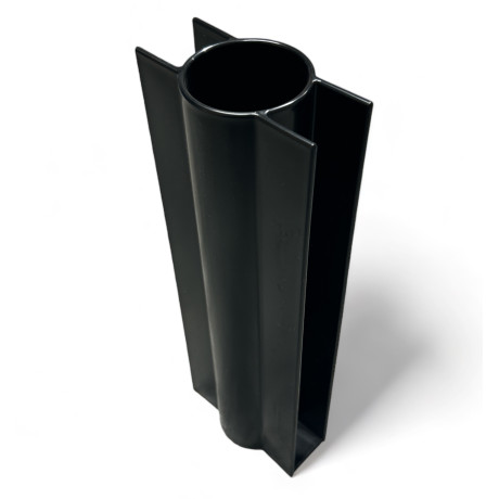 Betonplaathouder PVC diam.60mmx38cm met voetje zwart