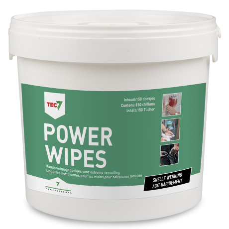 TEC7 Powerwipes - emmer 150 stuks TEC7 Powerwipes - emmer 150 stuks