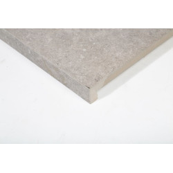 Uniceramica Biscuit Grey boord keramisch 60x35x2/4cm (per stuk) Uniceramica Biscuit Grey boord keramisch 60x35x2/4cm (per stuk)