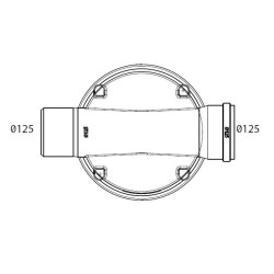 Toezichtsput PE diam. 315 - 2x125mm