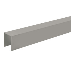 Bovenligger voor H-palen 80/65mmx220cm steengrijs