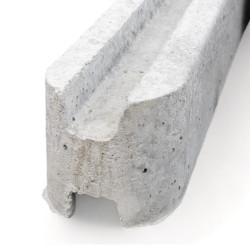 Betonnen tussenpaal 128cm gleuf van 80x3,5cm