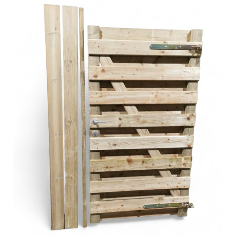 Poort voor horizontaal houten scherm 100x195cm