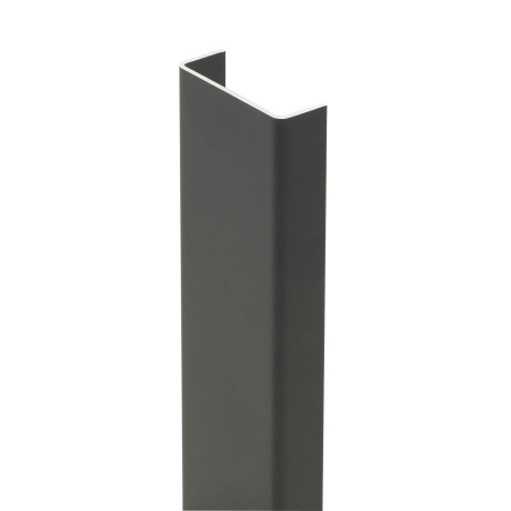 Profiel 2100mm voor afdichting gleuf van 36mm zwart