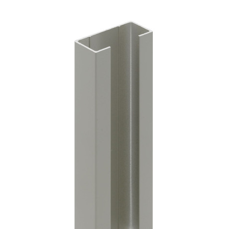 U startprofiel 2100mm met gleuf van 36mm steengrijs U startprofiel 2100mm met gleuf van 36mm steengrijs