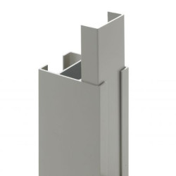 Profiel 210cm voor afdichting gleuf van 36mm steengrijs