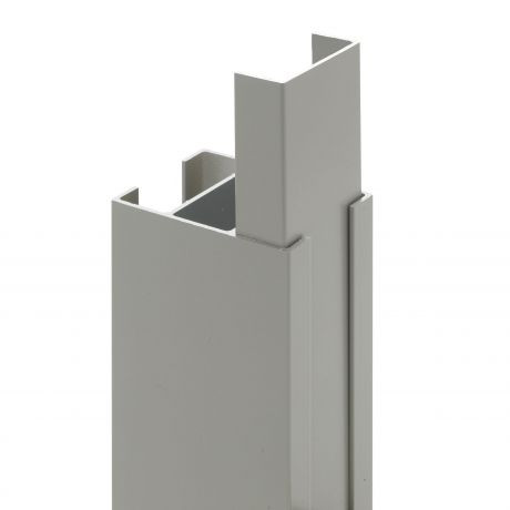 Profiel 210cm voor afdichting gleuf van 36mm steengrijs