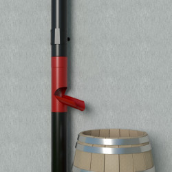 METIGLA n°15 Afvoervoet aanpasbaar - RAL9005 zwart mat