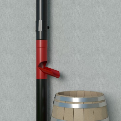 METIGLA n°15 Afvoervoet aanpasbaar - RAL9005 zwart mat