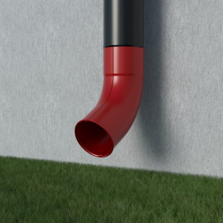 METIGLA n°16 Afvoervoet 60° - RAL9005 zwart mat