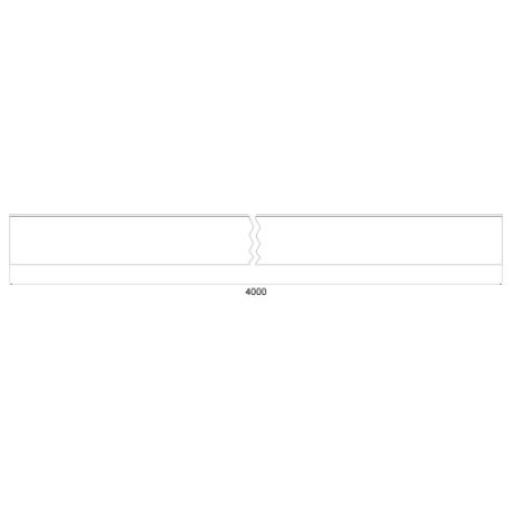 METIGLA n°5 Dakgoot 3m - RAL7016 antraciet glanzend